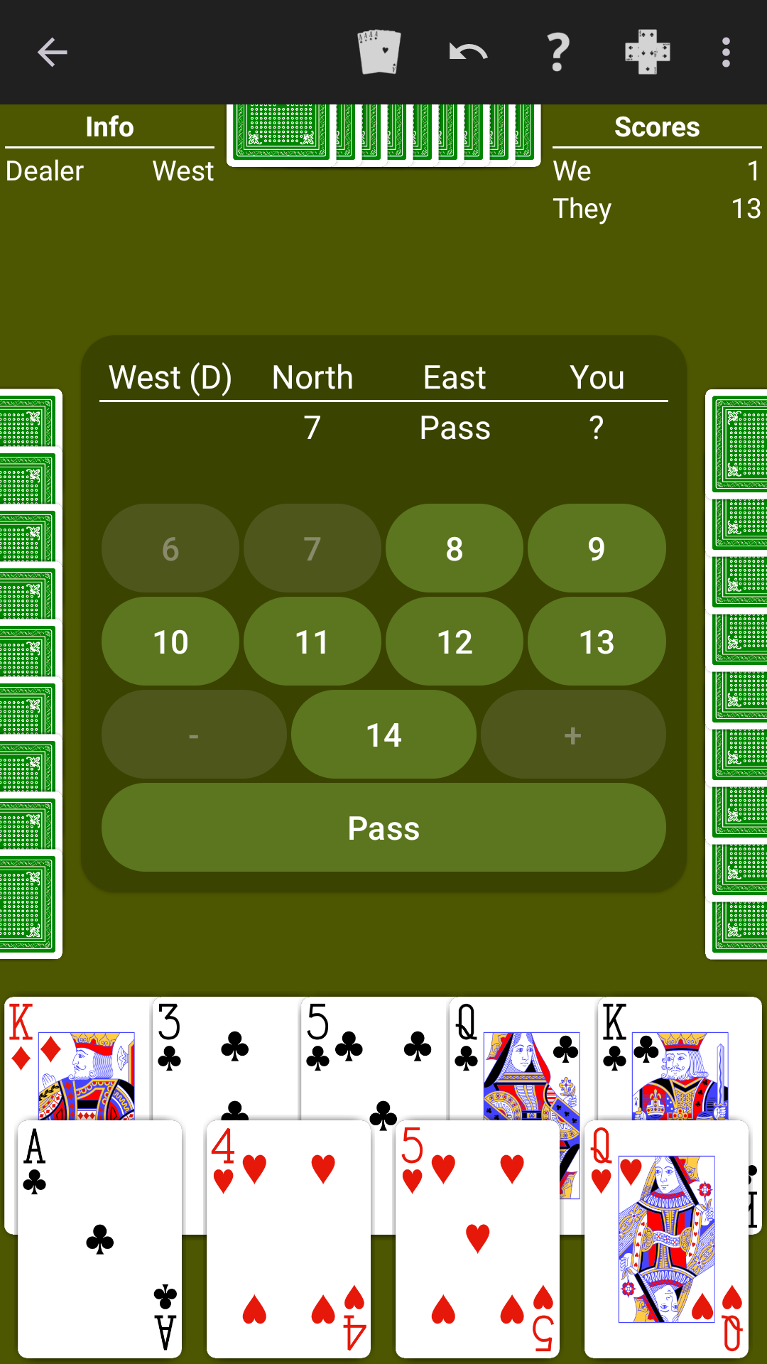 Pitch played on a bright green table
